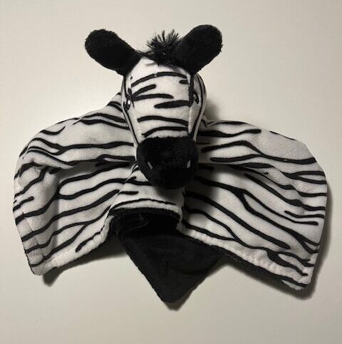 zebra knuffel Knuffeldoekje Zebra - zwart/wit