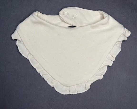 Slabber roezeltje met naam - beige