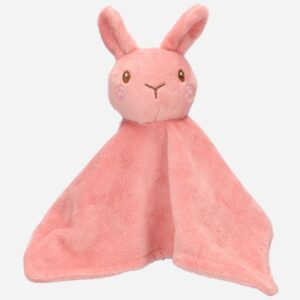 Knuffeldoekje konijn - Roze