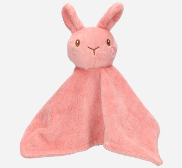 Knuffeldoekje konijn - Roze