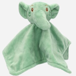 Knuffeldoekje Olifant - groen